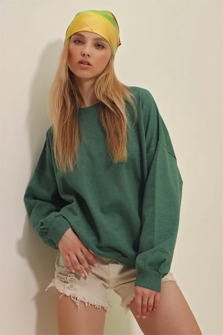 Felpa oversize - Verde