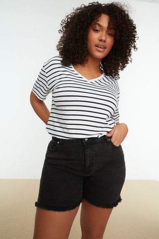 Shorts in jeans - Nero