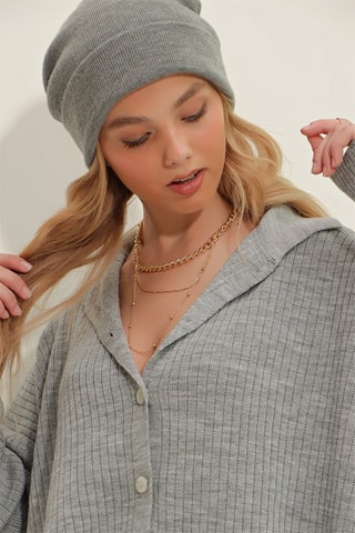 Cardigan e pantaloni - Grigio