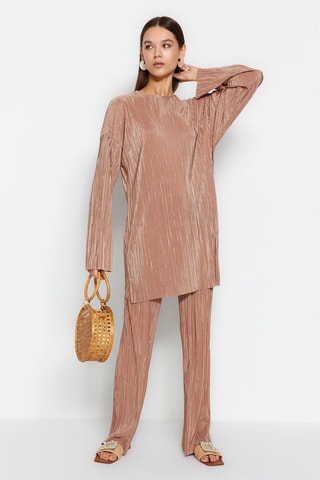 Top e pantaloni - Marrone chiaro