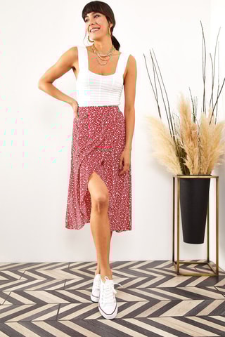 Gonna a portafoglio - Rosso