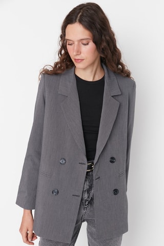 Blazer regular - Grigio