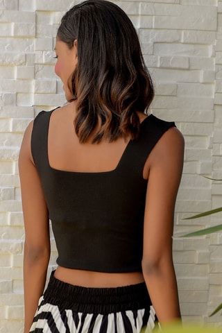 Top sans manches - Noir