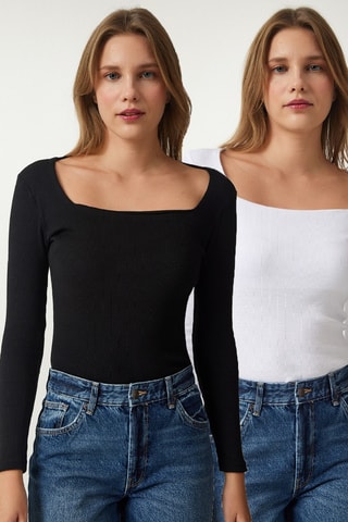 2 t-shirts - Noir et blanc