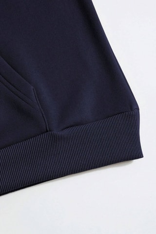 Felpa oversize con cappuccio - Navy