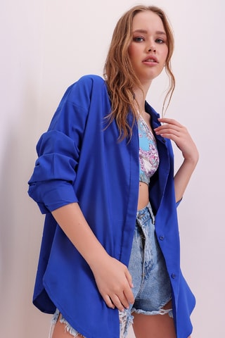 Camicia oversize - Blu