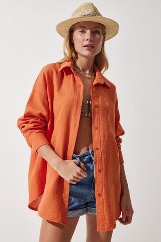 Camicia oversize - Arancione