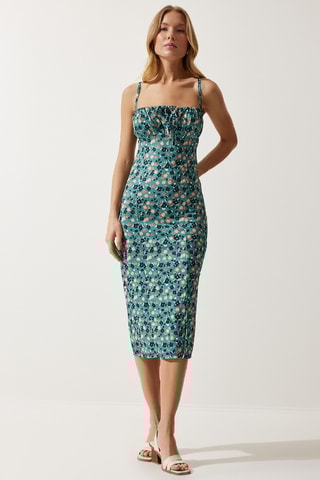 Abito a tubino - Verde