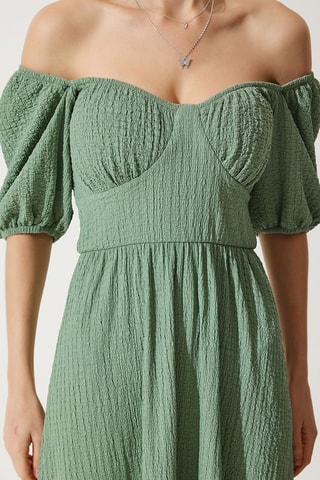 Abito lungo - Verde salvia