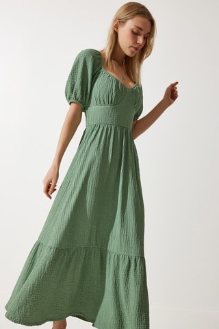Abito lungo - Verde salvia
