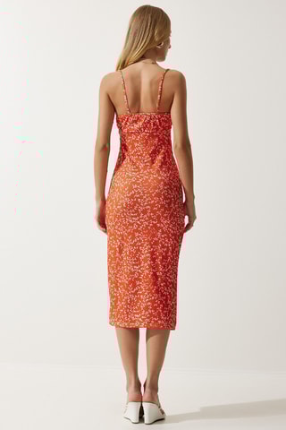 Vestido midi - Naranja