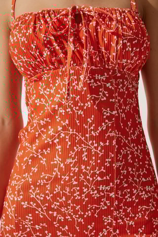 Vestido midi - Naranja