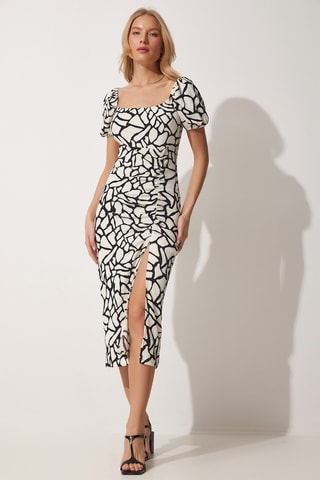 Vestido midi - Blanco