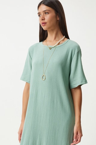 Abito t-shirt - Verde acqua