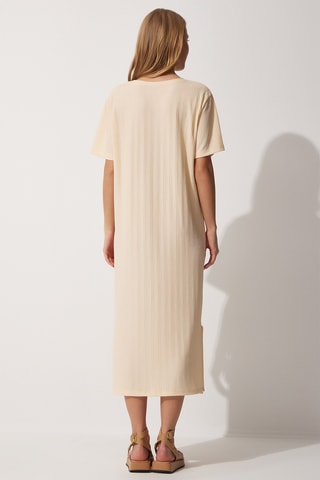 Abito taglio dritto - Crema