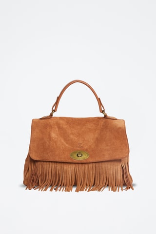 Sac à main en nubuck Mick Frange - Camel