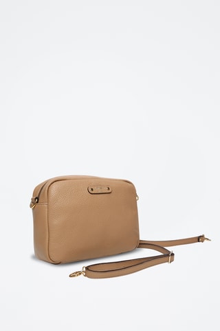Sac bandoulière en cuir Maelys - Camel
