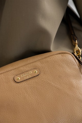 Sac bandoulière en cuir Maelys - Camel