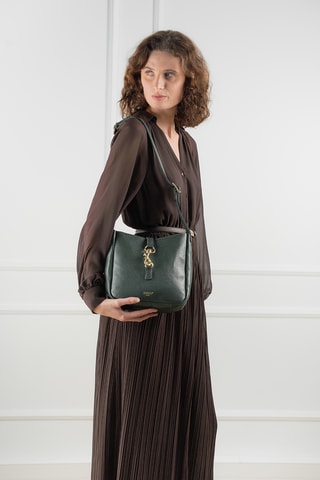 Sac bandoulière en cuir Lex - Vert