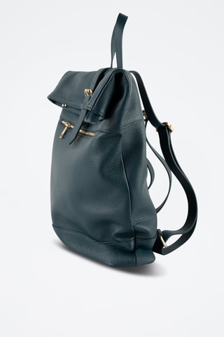 Sac à dos en cuir Nash - Bleu canard