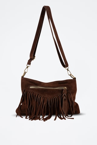 Sac bandoulière en nubuck Nox - Marron
