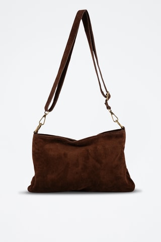 Sac bandoulière en nubuck Nox - Marron