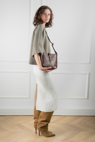 Sac bandoulière en cuir Lex - Marron