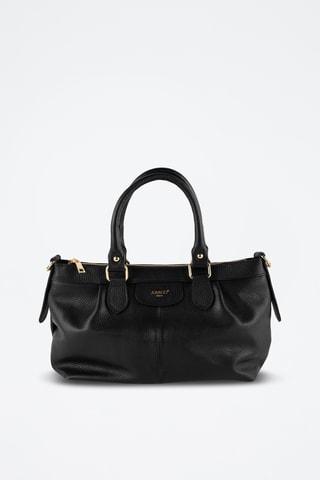 Sac bandoulière en cuir Jett - Noir