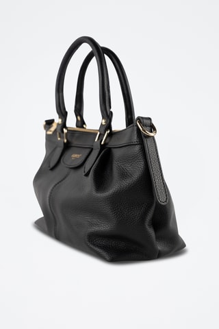 Sac bandoulière en cuir Jett - Noir