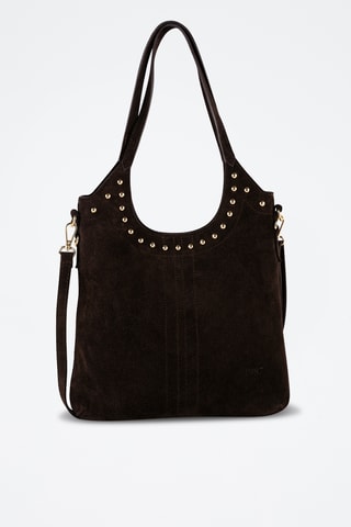 Sac porté épaule en nubuck Dane - Marron