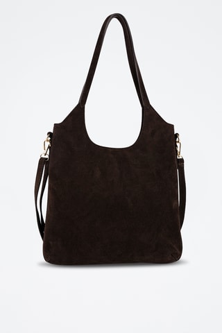 Sac porté épaule en nubuck Dane - Marron