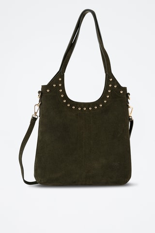 Sac porté épaule en nubuck Dane - Vert