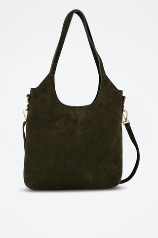 Sac porté épaule en nubuck Dane - Vert