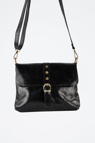 Sac bandoulière en cuir Otis - Noir