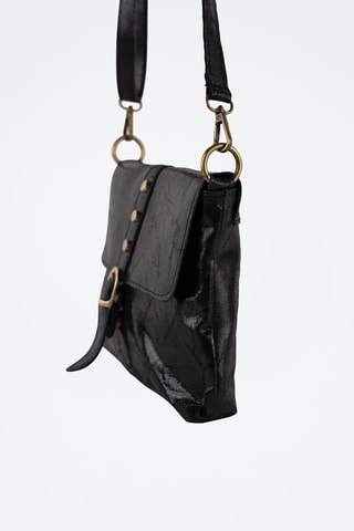 Sac bandoulière en cuir Otis - Noir