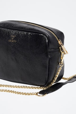 Sac bandoulière en cuir Amaia - Noir