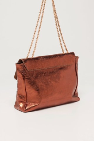 Sac bandoulière en cuir Maku - Orange