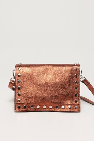 Sac bandoulière en cuir Iris - Orange