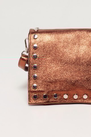 Sac bandoulière en cuir Iris - Orange