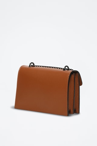 Sac bandoulière en cuir Maegan - Camel