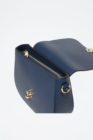 Sac bandoulière en cuir Susy - Bleu marine