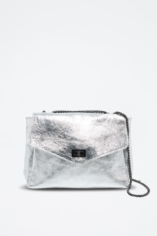 Sac bandoulière Maku - Argenté et noir