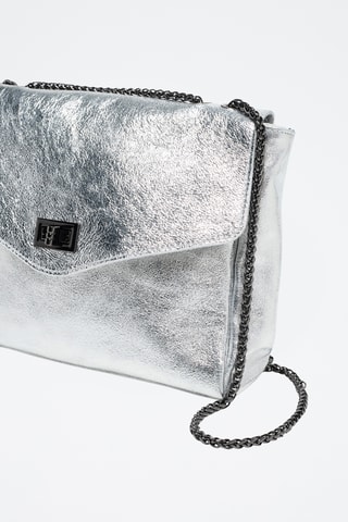 Sac bandoulière Maku - Argenté et noir