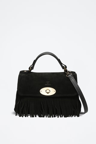 Sac bandoulière en nubuck Louis Frange - Marron