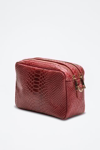 Sac bandoulière en cuir Cleo - Bordeaux