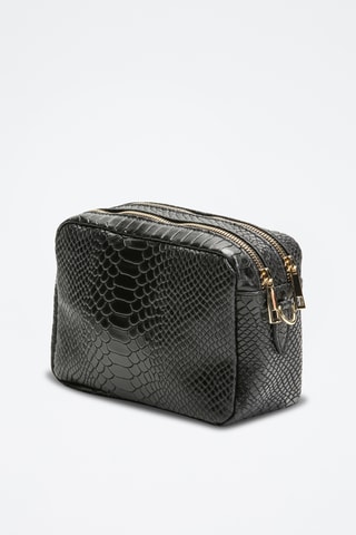 Sac bandoulière en cuir Cleo - Noir