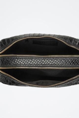 Sac bandoulière en cuir Cleo - Noir