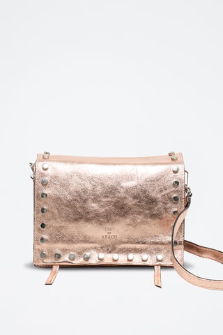 Sac bandoulière en cuir Iris - Doré rose