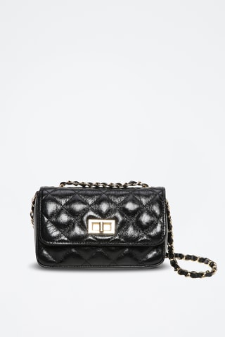 Sac bandoulière en cuir Avila - Noir