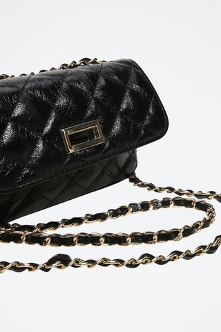 Sac bandoulière en cuir Avila - Noir